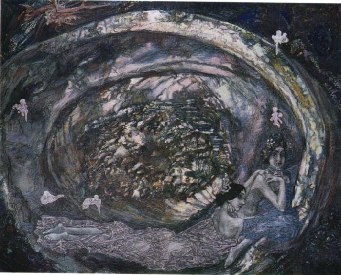Mikhail Vrubel Pearl oyster oil painting image